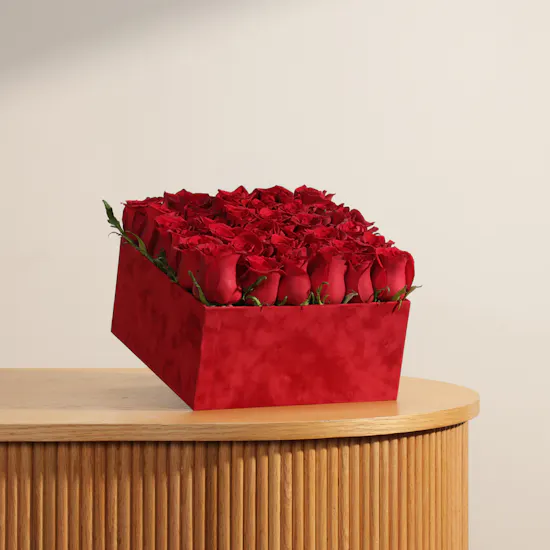 Crimson Love Rose Box