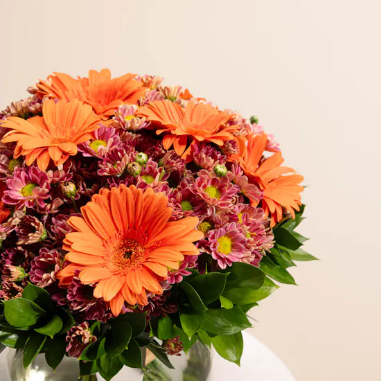 Orange Blooms Vase