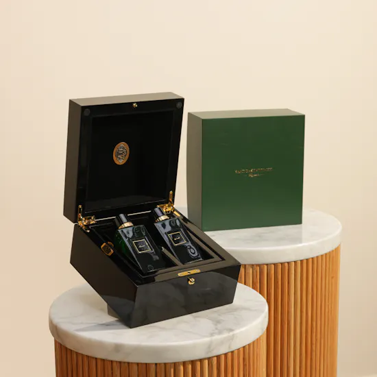 Saad Bashammakh Black Wooden Perfume Box