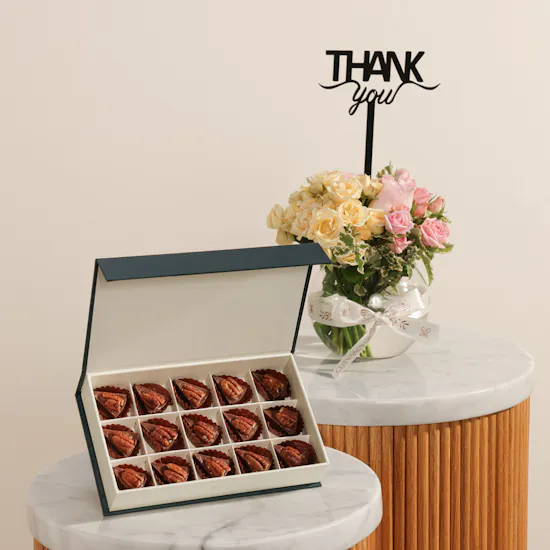 Floward Pecan Salted Caramel Small Chocolate Box | Forever Gratitude Flowers