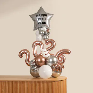 Balloonizer Happy New Year Rose Gold Balloon Set