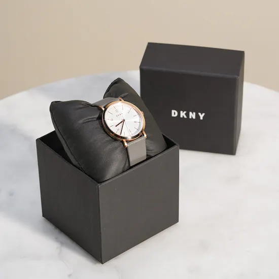 Dkny Minetta Rose Gold Leather Women’s Watch