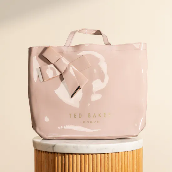 Ted Baker Women's Nicon Vinyl Pink Bow Bag