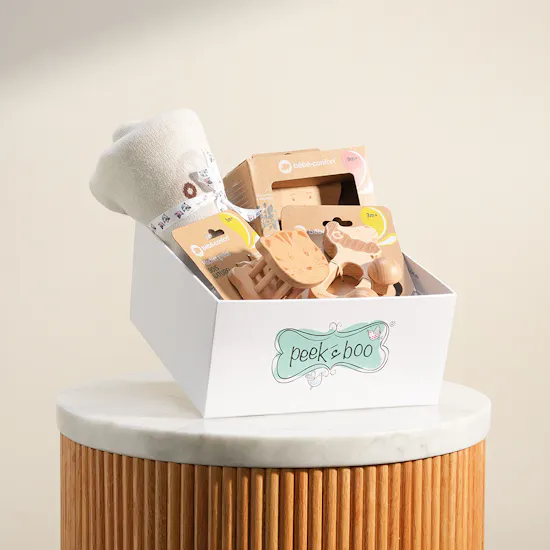 Peek A Boo Joyful Wooden Animals Gift Box
