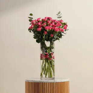Fuchsia Whisper Rose Vase Fuchsia Whisper Rose Vase