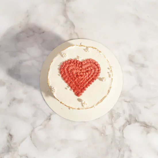Floward Red Heart Chocolate Cake