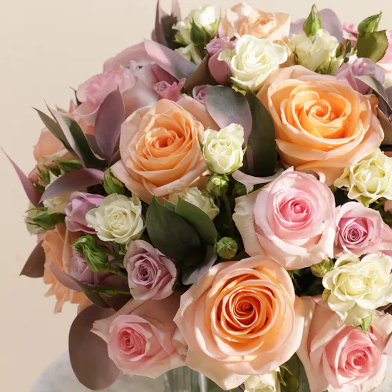Elegant Square Flowers Vase