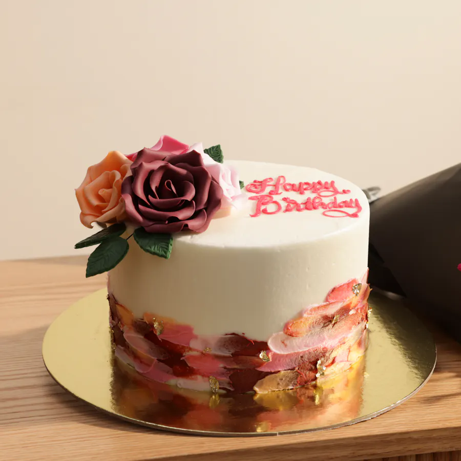 Helen's Flower Birthday Cake for Her | Flowers Bouquet 5