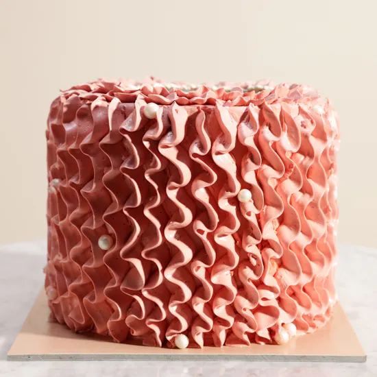 Floward Personalized by Photo Premium Pink Cake