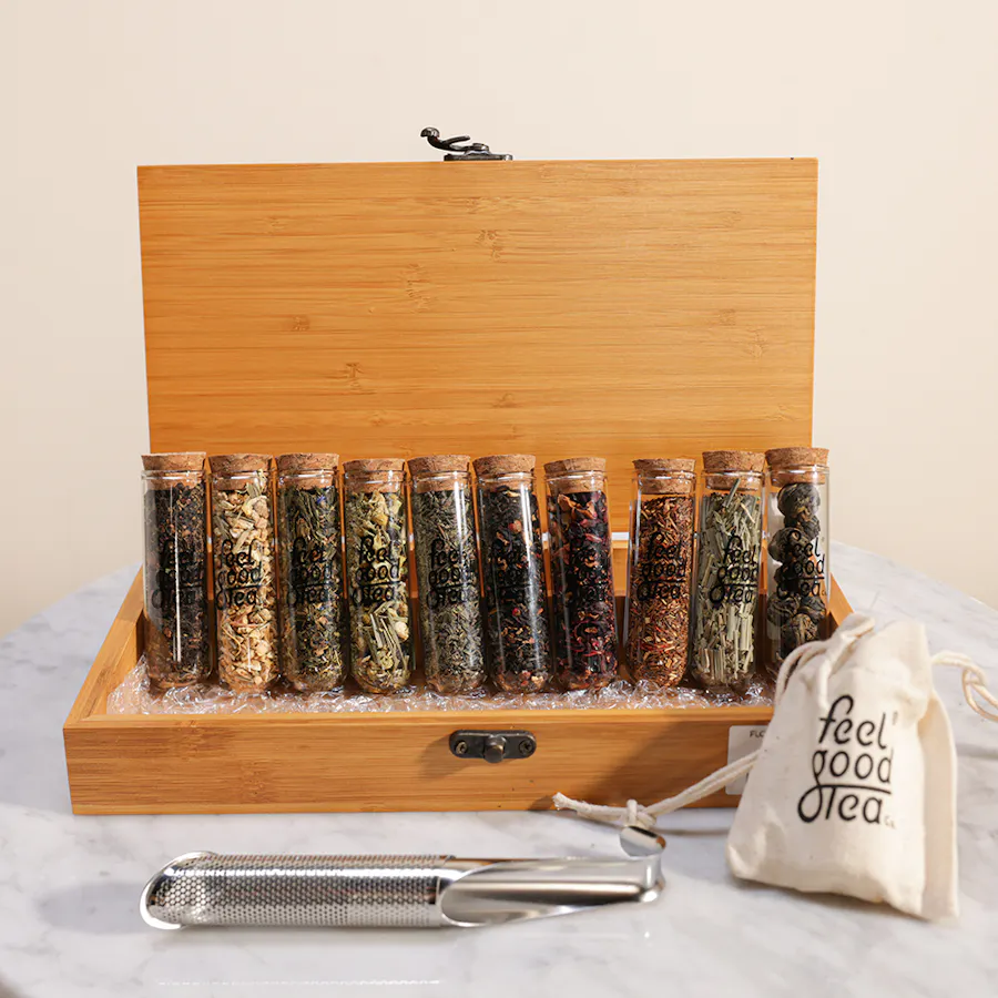 Feel Good Tea Wooden Box  2