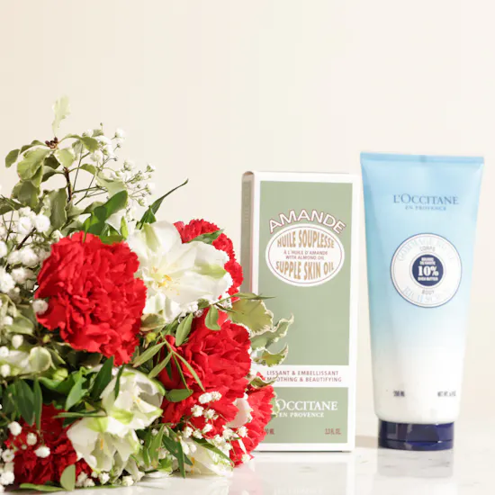 L'Occitane Shea Almond Duo Skincare Set | Charming Flowers