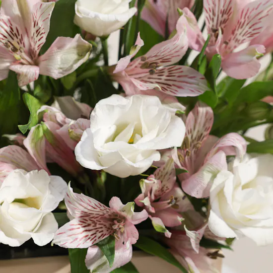 Personalized Happy Birthday Flowers Creamy Vase