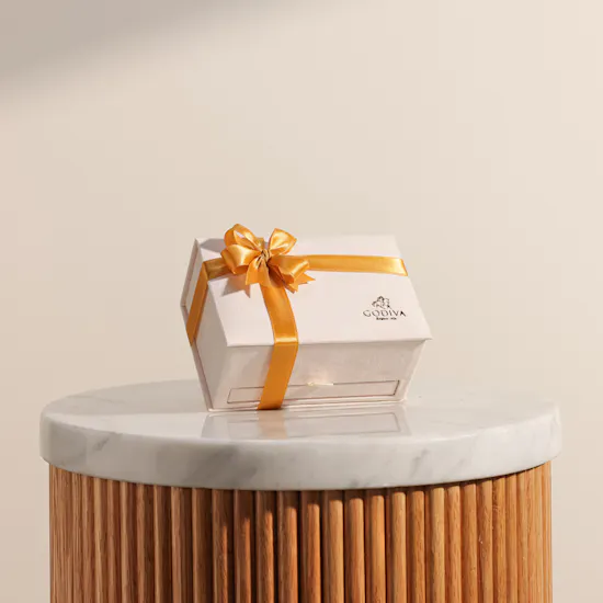 Godiva Off White Velvet Chocolate Box