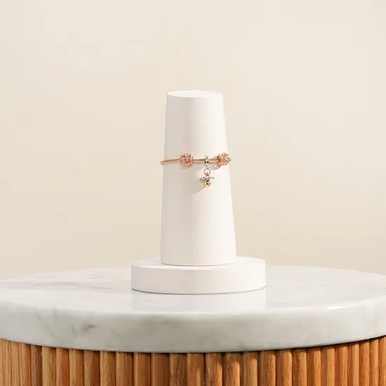 Pandora Rose Gold Heart and Baby Charm Bracelet Set