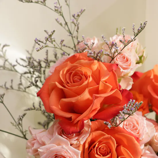 Scarlet Whispers Flowers Bouquet