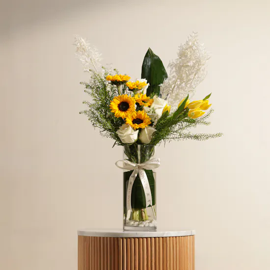 Sunlit Elegance Vase