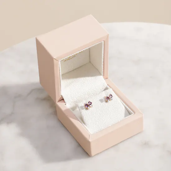 Baby Crown Rose Earrings