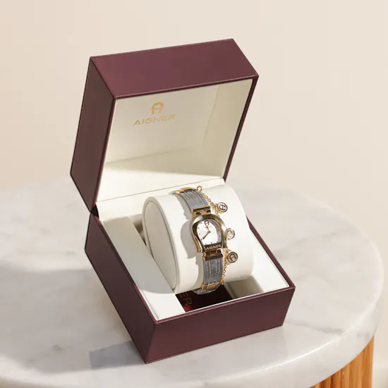 Aigner Cremona Duo Silver and Gold Women’s Watch