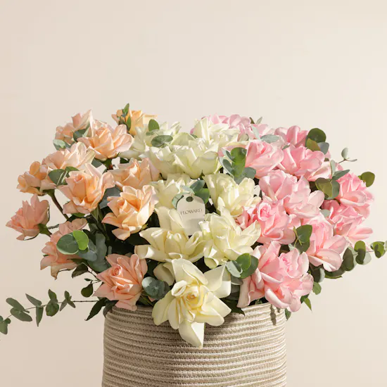 Cherished Hues Flower Basket