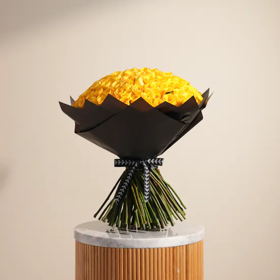 Sunshine Delight Bouquet | 150 Roses