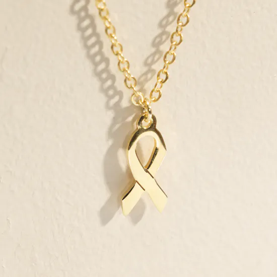 Hrh Cancer Survivor Gold Plated Necklace