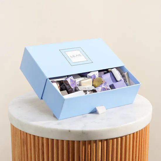 Lilac Eid Wrapped Chocolate Box