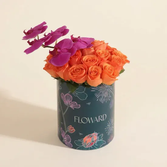 Golden New Beginnings Flower Box | 30 Flowers