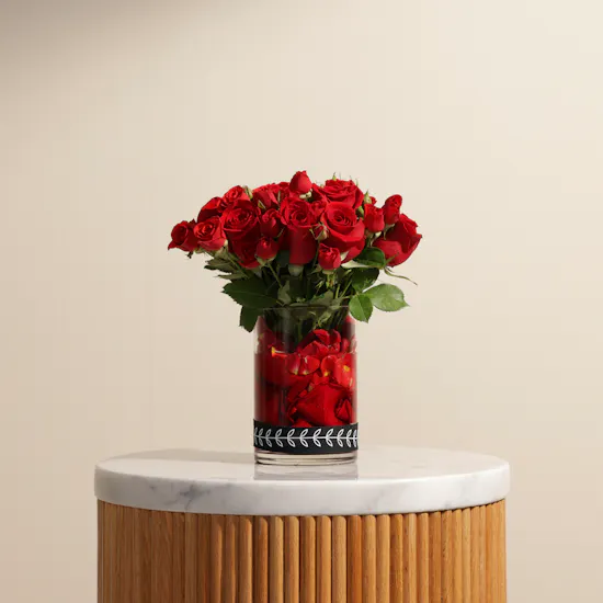Red Roses Vase