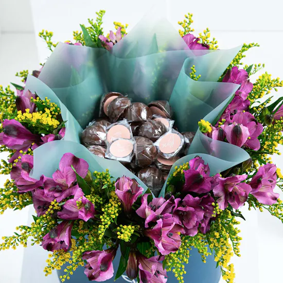 Father's Day Chocolates | Purple Flowers