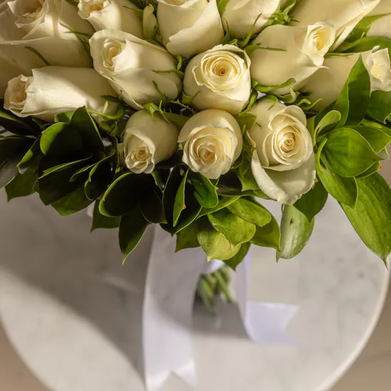 White Roses Bouquet | 30 Roses