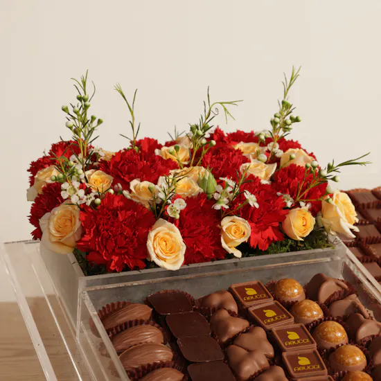 Abucci Lavish Chocolate Tray | Classic Flowers