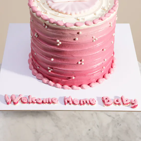 Floward Welcome Baby Girl Premium Cake