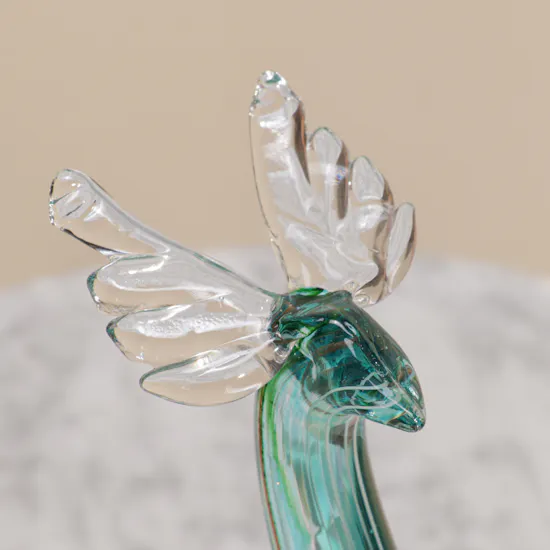 Floward Murano Giraffe Glass Vase | Blue