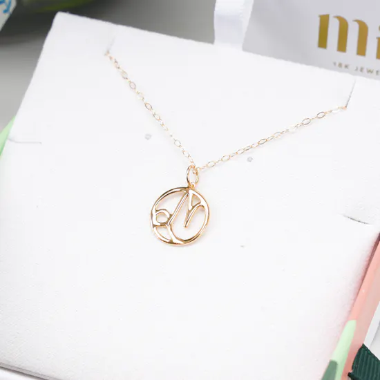 Miss L by L'azurde Capricorn Zodiac Necklace | Pinky Pink