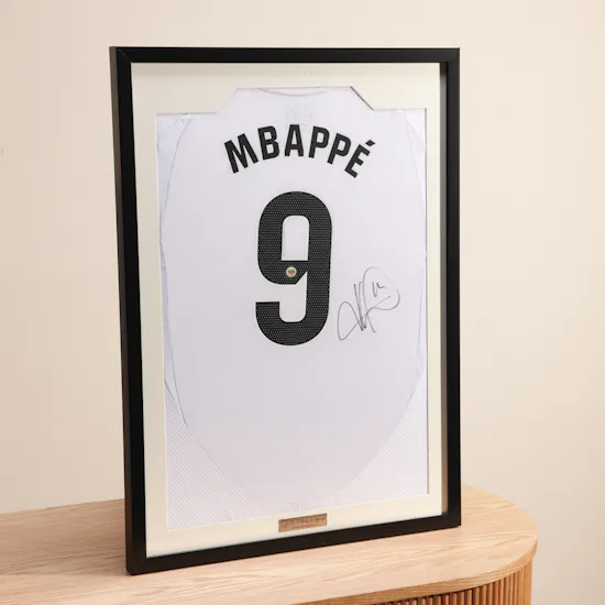 Kylian Mbappé Real Madrid Home 2024-2025 Signed T-shirt