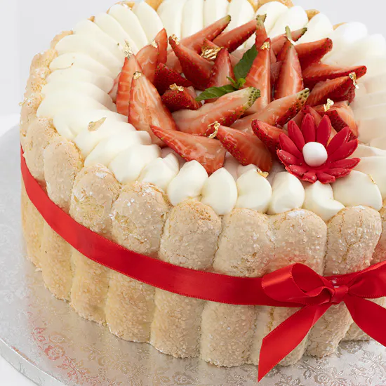 Charlotte Cake | Red Roses