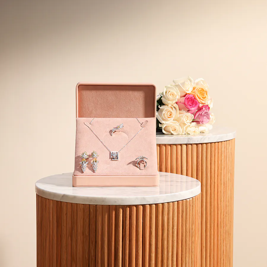 Floward Silver Jewelry Set | Elegant Roses  2