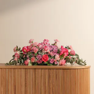 Rosy Petal Harmony Centerpiece