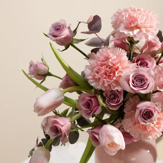 Blush Harmony Flower Vase