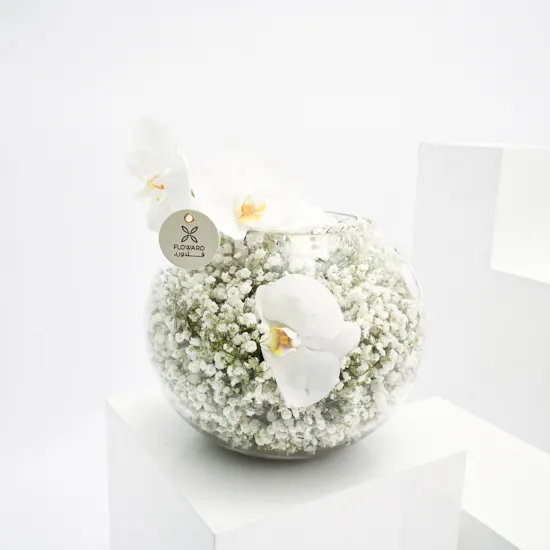 Pure White Floral Vase