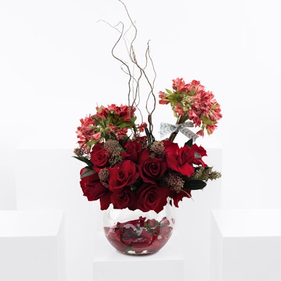 Red Love Vase