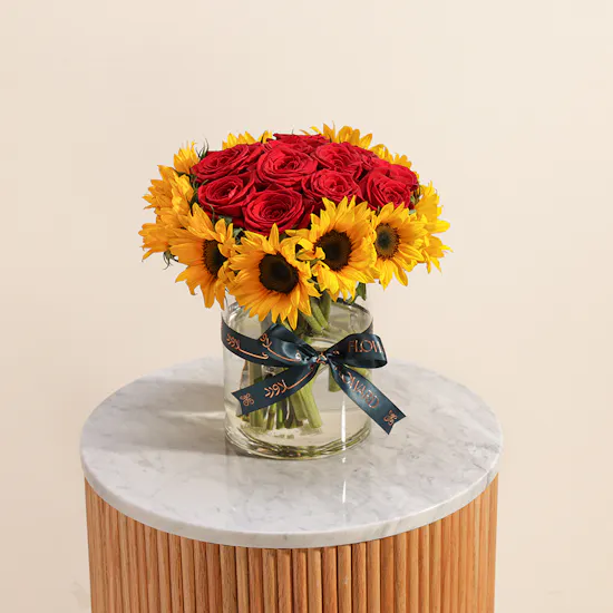 Radiant Flowers Vase