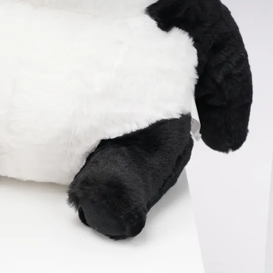 Floward Plush Panda with 20 White Roses Vase