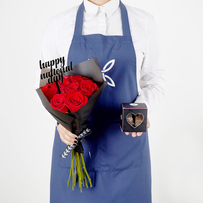 Happy National Day | Red Roses & Chocolates Box