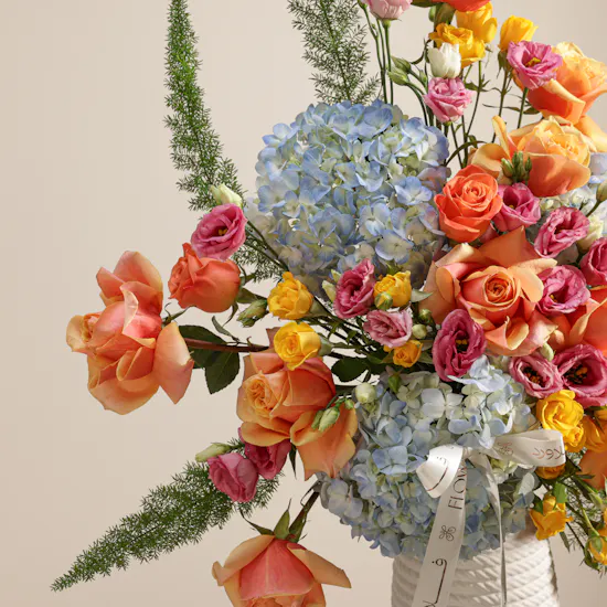 Sunset Whispers Flowers Vase