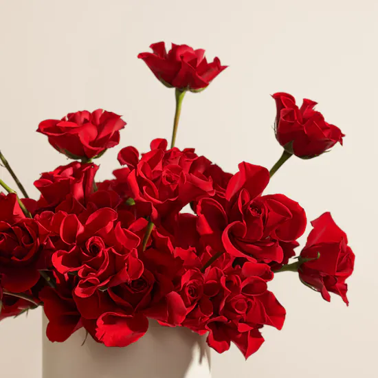 Unique Red Flowers Box