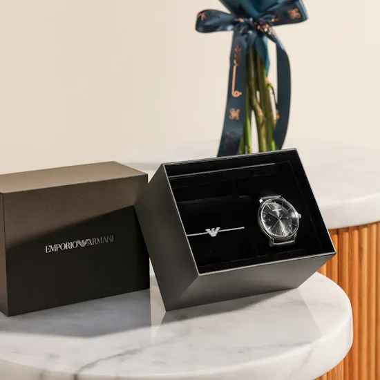 Emporio Armani Watch and Bracelet Men’s Set | Pure Cheer Flower