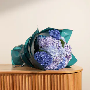 Blue Hydrangea Bouquet 
