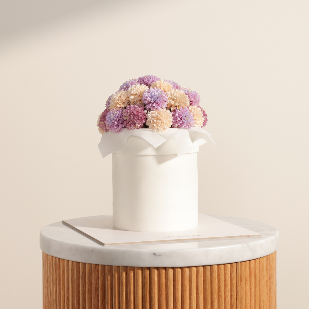 كيك الزهور من بي سوشيال