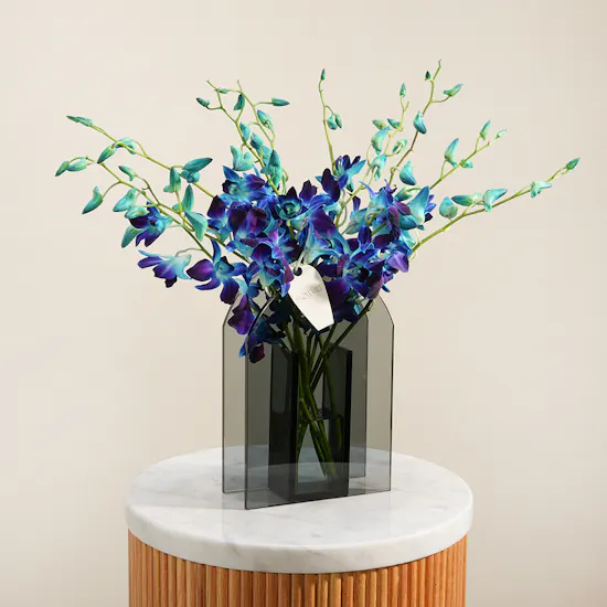 Morning Mist Blue Baby Orchid Vase